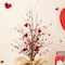 Glitzhome® 18" Valentine's Berry Heart Table Tree